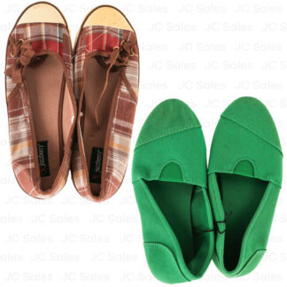Ladies Canvas Flats Asst Clrs&Size