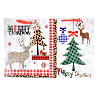 Hx Gift Bag Santa Lg Asst Design