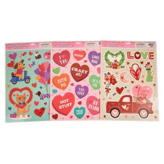 Hv Window Cling Valentine 6Ast 4C Prints