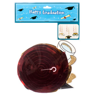 Hg Graduation Hanging Deco 6Pcs