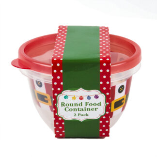 Hx Food Container Square & Round 2 Assorted Color