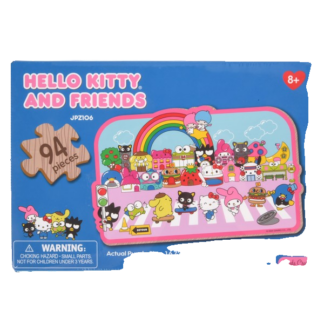 Hello Kitty Woodn Jigsw Puzzle St. W/Shops 94Pc