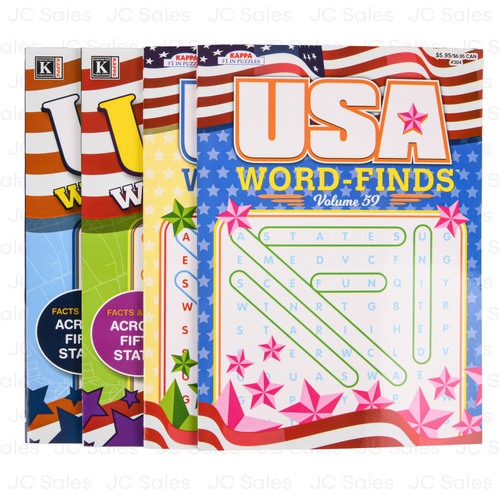 Bazic Kappa Usa Word Finds Puzzle Book