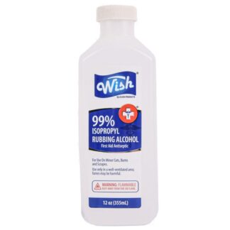 Wish Rubbing Alcohol 99% 12 Oz