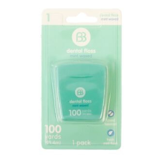 Brush Buddies Mint Waxed Dental Floss 100 Yds