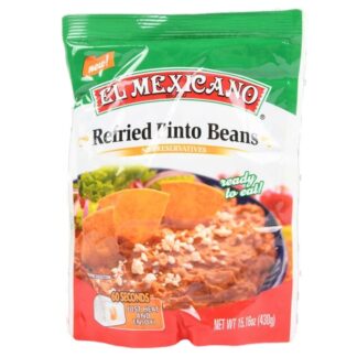 El Mexicano Refried Pinto Beans Pouch 15.16Oz