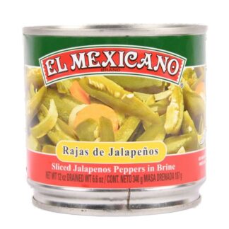 El Mexicano Sliced Jalapeño 12Oz