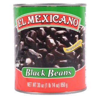 El Mexicano Whole Black Beans 30Z