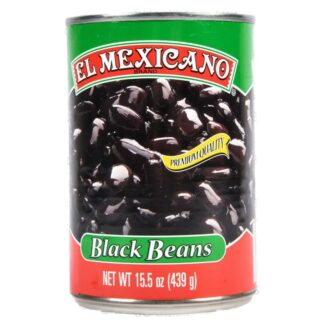El Mexicano Whole Black Beans 15Z