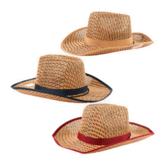 Summer Hat Cowboy Woven Asst Color