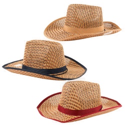 Summer Hat Cowboy Woven Asst Color