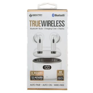 Sentry Truewireless Earbuds W/ Recharging Case White