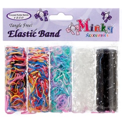 Rubber Band 5Pk Mixed Colors W/Pouch