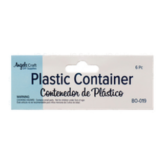 Plastic Containers 2" X 1" 6 Ct