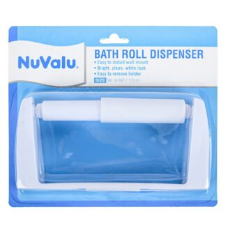 Nuvalu Plastic Toilet Paper Holder White