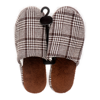 Hw Winter Slippers W/ Checker Print Asst Clr #Sl324