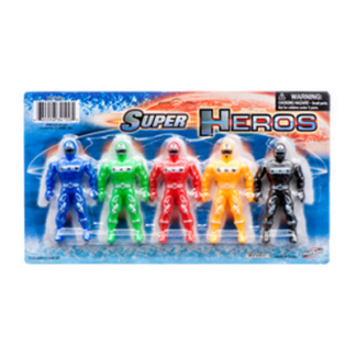 Toy Super Hero Fighters 3.25" 5 Pcs