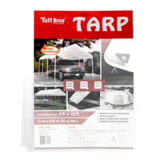 Tarpaulin Heavy Duty 8 X 10' White