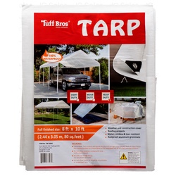 Tarpaulin Heavy Duty 8 X 10' White