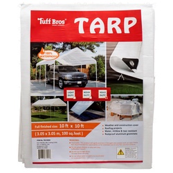 Tarpaulin Heavy Duty 10 X 10' White