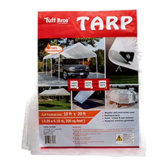 Tarpaulin Heavy Duty 10 X 20' White