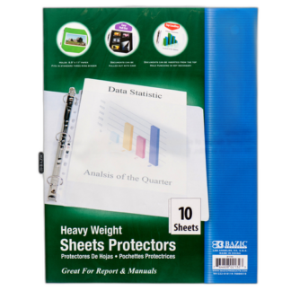Bazic Sheet Protector 10 Sheet Heavy Weight