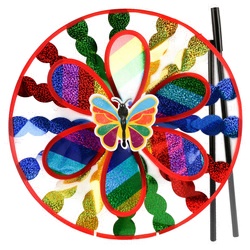 Pin Wheel Flower Rainbow