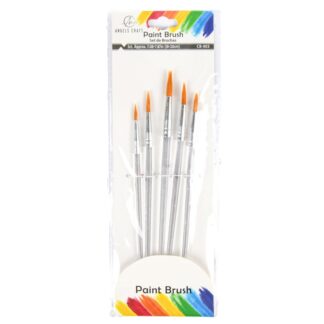 Angels Craft Paint Brush 5 Ct Transparent Sharp