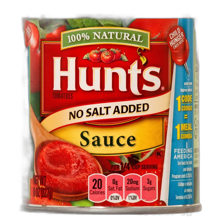 Hunt'S Tomato Sauce 8 Oz No Salt