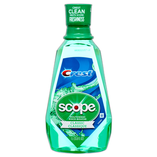 Crest Scope Classic Mouthwash Original Mint 1 Lt