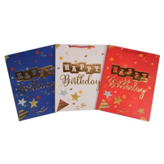 Gift Bag 'Happy Birthday' Medium Assorted Design