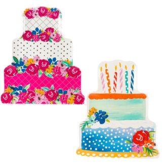 Melamine Cake Shape Platter 2 Asst Styles