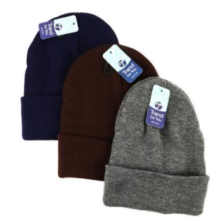 Hw Beanie Asst Colors(Grey,Brown,Black,Navy)