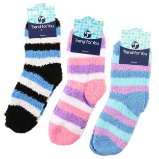 Hw Stripe Cozy Sock For Lady