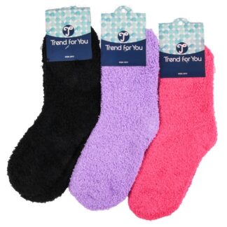 Hw Plain Cozy Sock For Lady