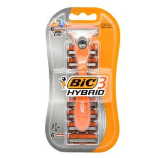 Bic Hybrid3 Blades Razor 1Ct + 6Ct Refill