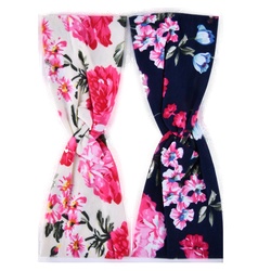Hair Band Asst Floral Design&Colors