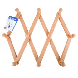 Nuvalu Plastic Wall Hanger Expandable Rack Large W/ Screws & Plastic Dry-Wall Anchors