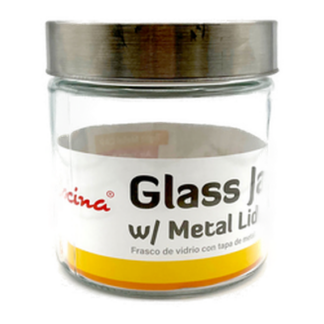 Glass Jar W/Metal Lid 25.4 Oz #Gl2005-25