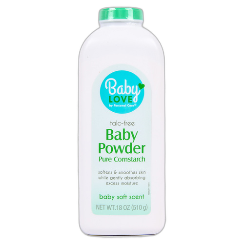 Baby Love Cornstarch Baby Powder 18 Oz