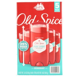 Old Spice Deodorant Pure Sport 3 Oz