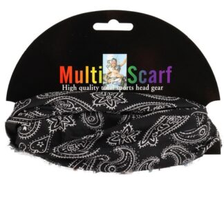 Multi Scarf Bandana Design Black