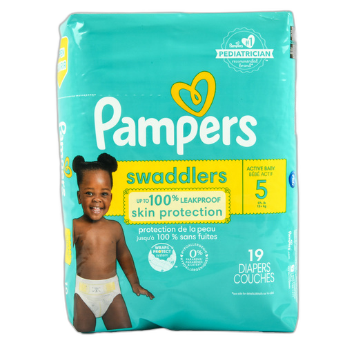 Pampers Swaddlers Diaper Size 5/19 Ct