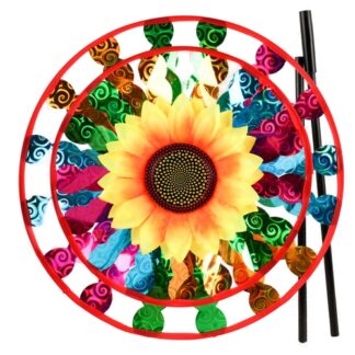 Pin Double Wheel W/ Sunflower