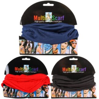 Multi Scarf Plain Asst Color