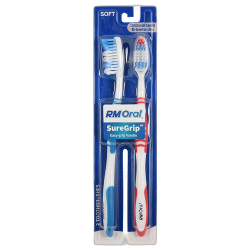 Rm Oral Toothbrush Sure Grip Soft 2 Pk