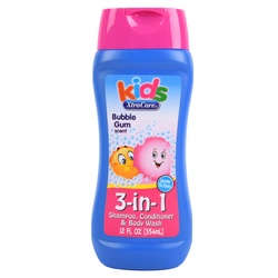 Xtracare Kids 3In1 Body Wash Bubble Gum 12 Oz