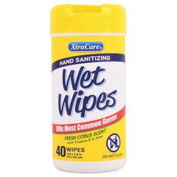 Xtracare Hand Sanitizing Wipes Citrus 40 Ct