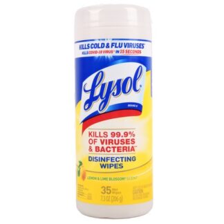 Lysol Disinfecting Wipes Lemon & Lime Blossom 35 Ct