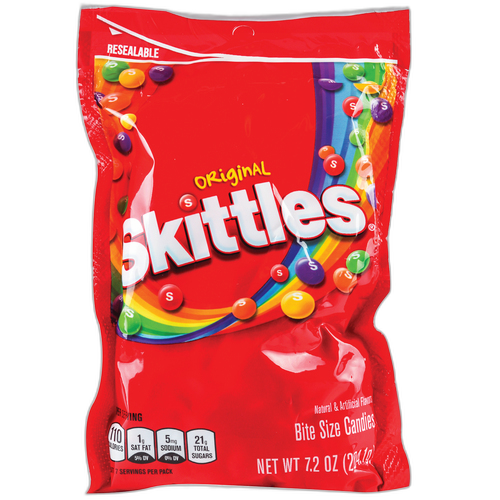 Skittles® Original Peg Bag 7.2 Oz 12/Cs